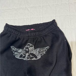 Edikted rhinestone angel joggers